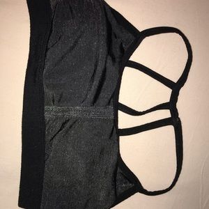 Athleta black sparkly sports bra